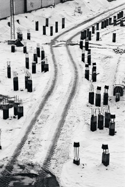 Nybygningens fundament</br>