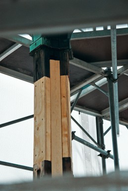 Kobberarbejdet på hovedtårnet