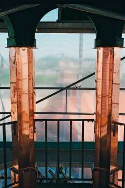 Kobberarbejdet på hovedtårnet