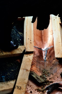 Kobberarbejdet på hovedtårnet