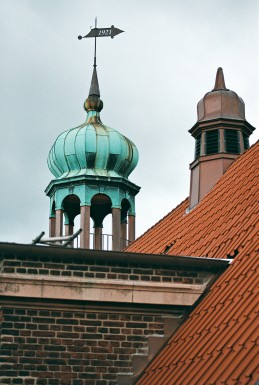 Kobberarbejdet på hovedtårnet