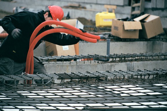 Nybygningens fundament