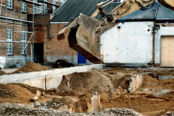 Nybygningens fundament