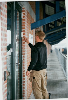 Produktionshallen udefra