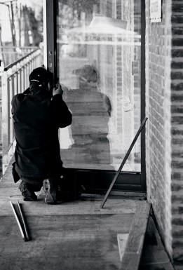 Produktionshallen udefra